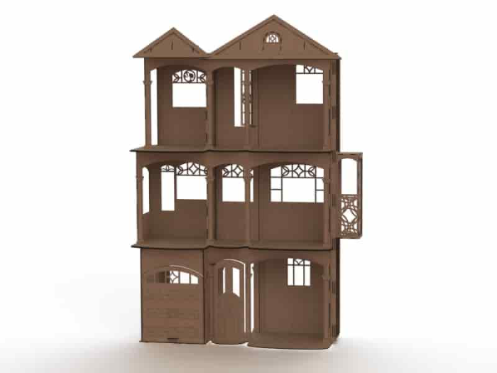 Free Download Vectors, Barbie’S House Lasercut Free Laser Cut Vector