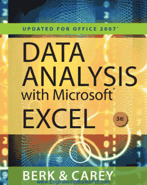 Data Analysis with Microsoft Excel Book