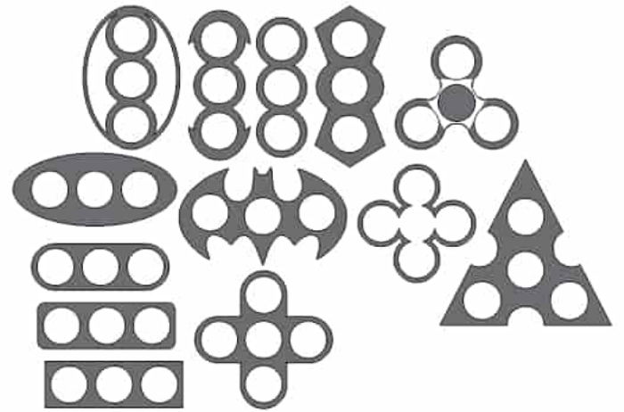 Free Download Vectors, Spinner Varios Modelos Free Laser Cut Vector