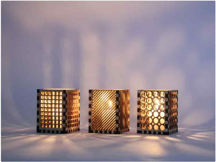 Free Download Vectors, Candle Holder Free Laser Cut Vector
