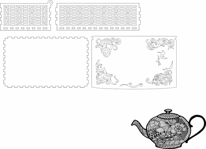 Free Download Vectors, Shkatulka Kopima Laser Cut Free Laser Cut Vector