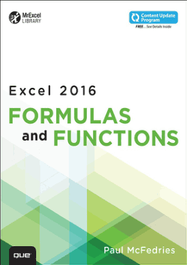Excel 2016 Formulas and Functions Book