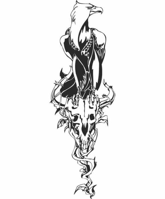 Free Download Vectors, Fenix Bird Vector Art Free Laser Cut Vector