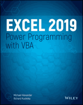 Excel 2019 Power Programming with VBA Book