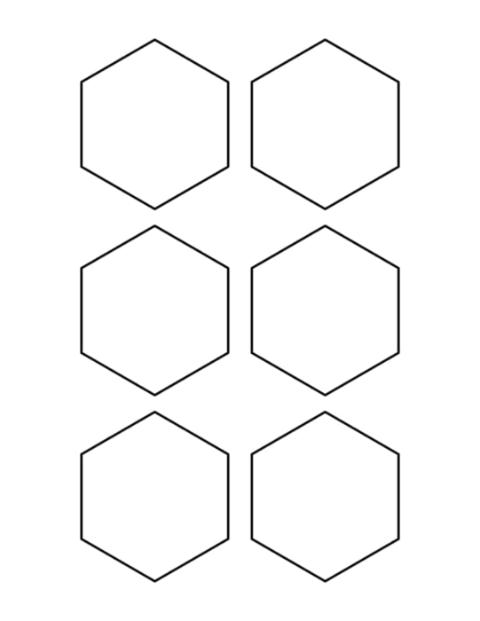 Free Download Vectors, Laser Cut 3 Inch Hexagon Sticker Cut Out Vector