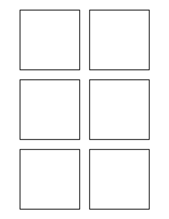 Free Download Vectors, Laser Cut 3 Inch Square Sticker Cut Out Vector