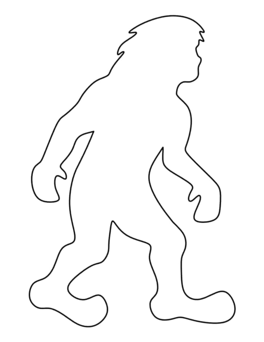 Free Download Vectors, Laser Cut Bigfoot Sticker Cut Out Vector