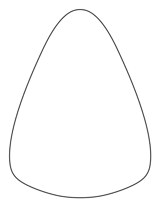 Free Download Vectors, Laser Cut Candy Corn Sticker Cut Out Vector