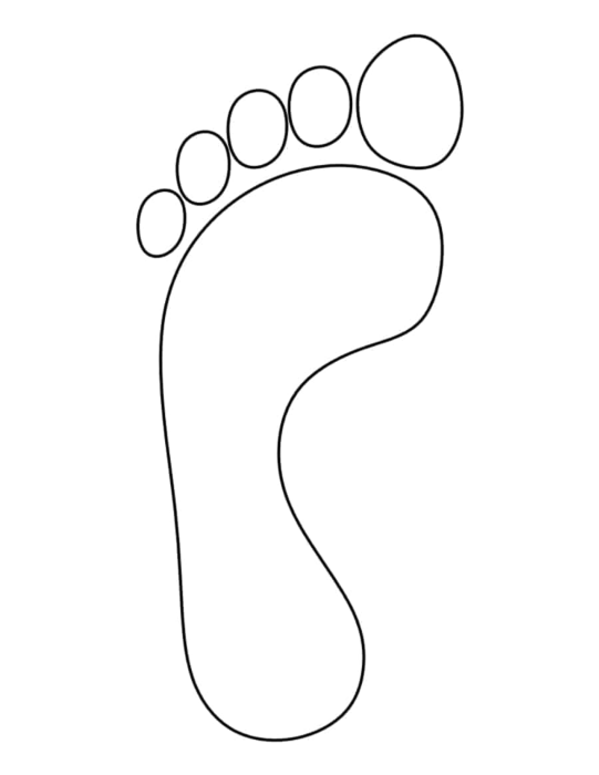 Free Download Vectors, Laser Cut Footprint Sticker Cut Out Vector