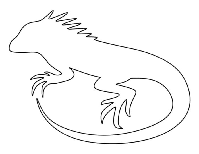 Free Download Vectors, Laser Cut Iguana Sticker Cut Out Vector