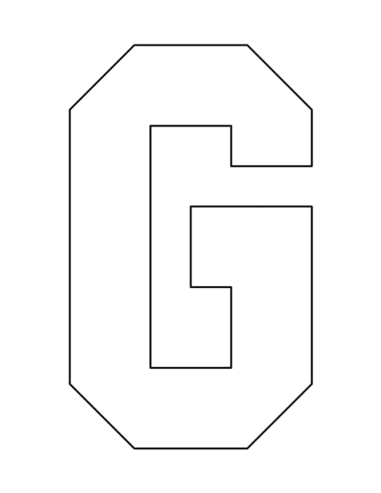 Free Download Vectors, Laser Cut Letter G Sticker Cut Out Vector