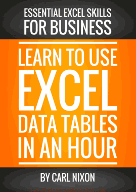 Learn to Use Excel Data Tables in an Hour Book