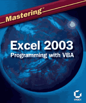Mastering Excel 2003 Programming with VBA Book