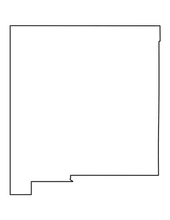 Free Download Vectors, Laser Cut New Mexico Sticker Cut Out Vector