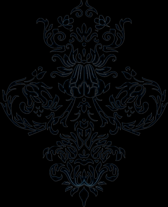 Free Download Vectors, Free Baroque Floral Vector Pattern Laser Cut DXF File