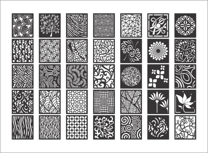 Free Download Vectors, Mega Collection Of Decorative Screen Patterns Laser Cut DXF File