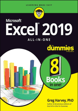 Microsoft Excel 2019 All in One for Dummies Book
