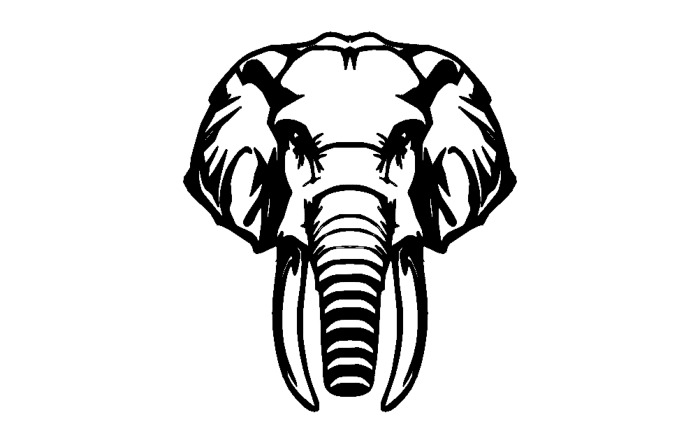 Free Download Vectors, Elephant Laser Cut DXF File