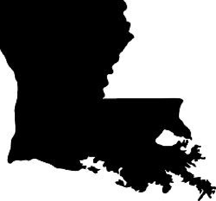 Free Download Vectors, Louisiana Map Laser Cut DXF File