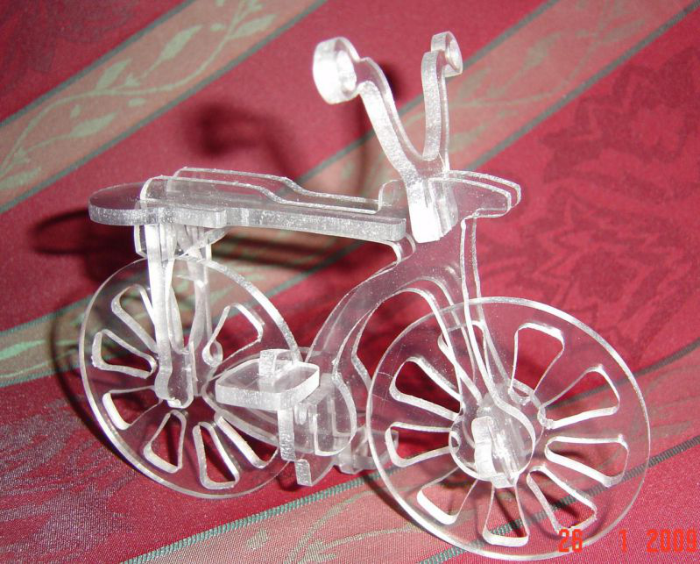 Free Download Vectors, Bicicleta Laser Cut DXF File