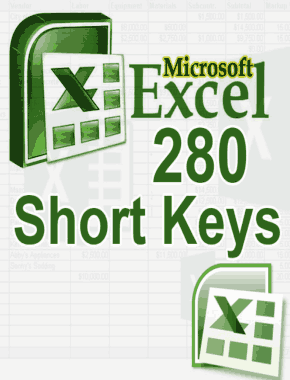 MS Excel 280 Short keys Guide Book