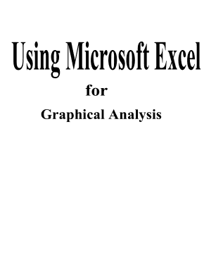 Using Microsoft Excel For Graphical Analysis Book
