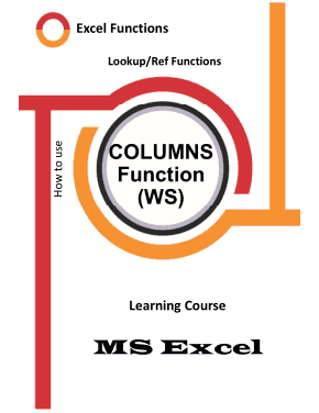 Excel COLUMNS Function How to Use in Worksheet Book