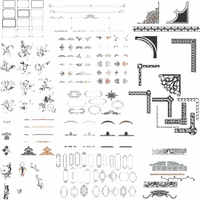 Free Download Vectors, Frames And Borders Free Laser Cut Vector