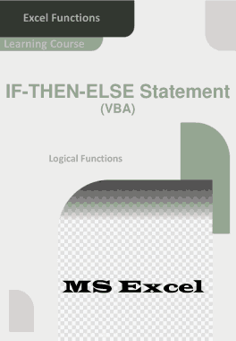 Excel IF THEN ELSE Statement How to Use in VBA Book