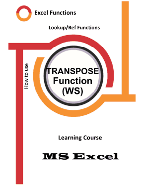 Excel TRANSPOSE Function How to Use in Worksheet Book