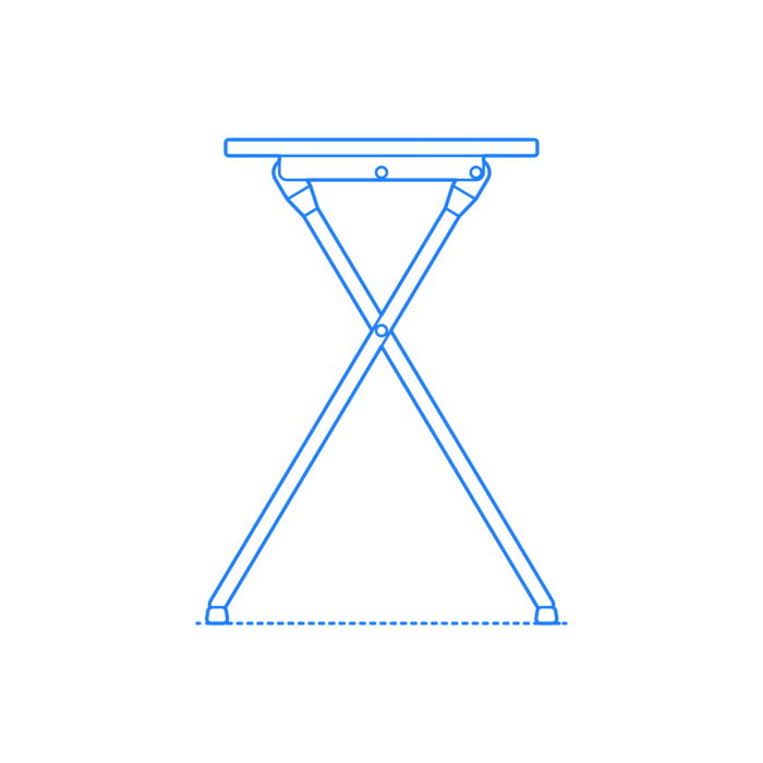 Free Download Vectors, Furniture Stools Ikea Gunde Folding Stool Drawing Svg Vector