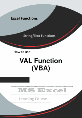 Excel VAL Function How to Use in VBA Book
