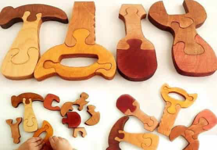 Free Download Vectors, Instruments Wooden Jigsaw Puzzle Free Laser Cut Vector