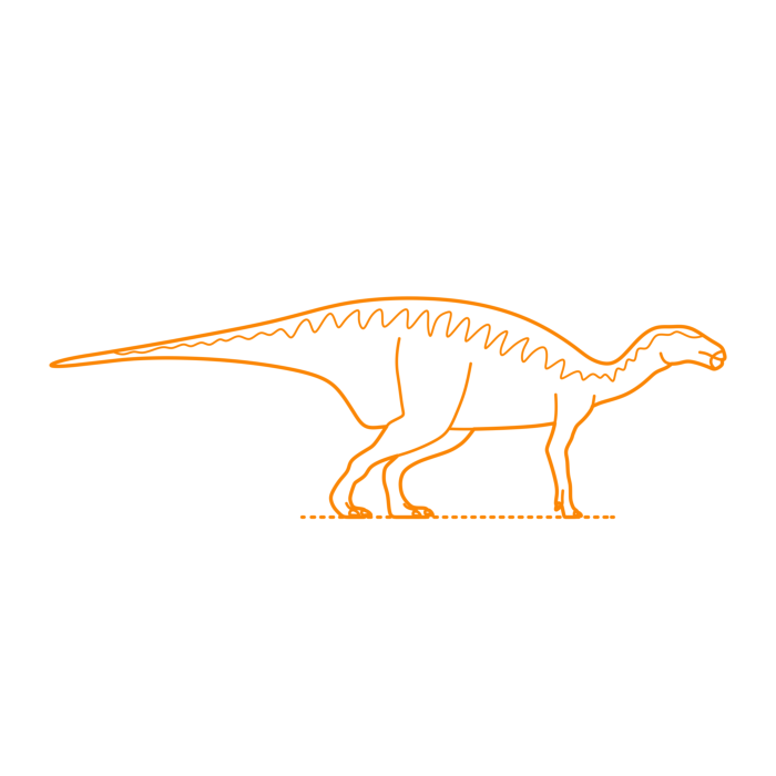 Free Download Vectors, Animals Dinosaurs Iguanodon Drawing Svg Vector