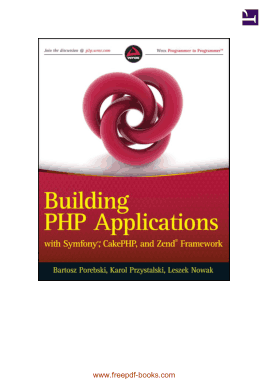 Building PHP Applications With Symfony CakePHP And Zend Framework Book
