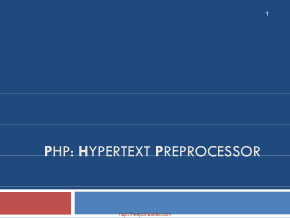 Hypertext Preprocessor PHP Basics PHP Lecture 6 Book