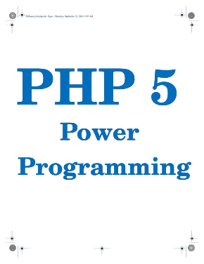 Free Download PDF, PHP 5 Power Programming Book