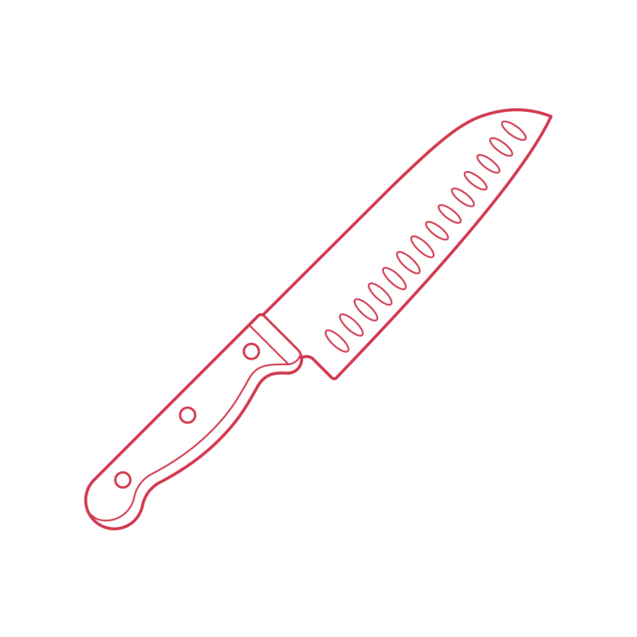 Free Vector, Objects Kitchen Knives Ikea Vardagen Vegetable Knife Outline Svg Vector