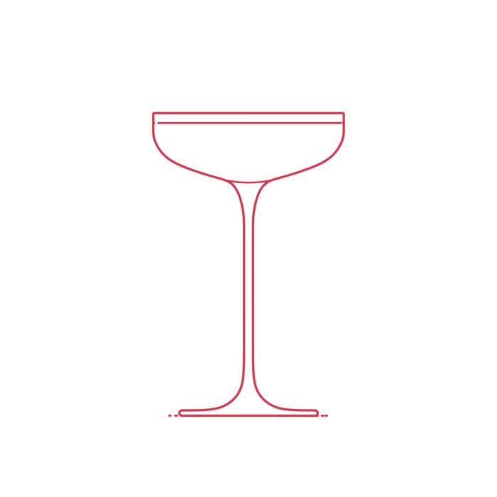 Free Download Vectors, Objects Wine Glasses Coupe Champagne Glass Line Tracing Svg Vector