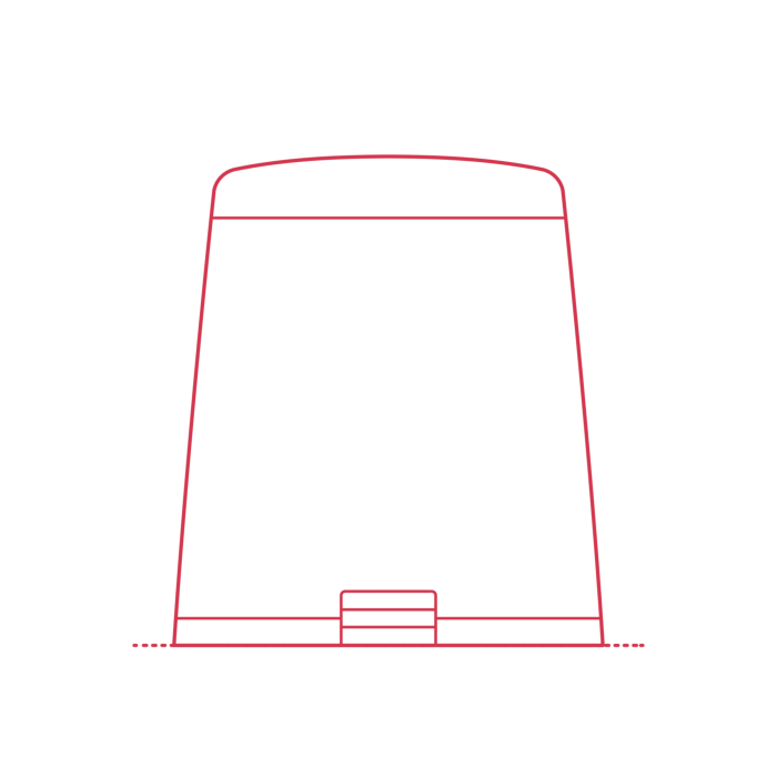 Free Download Vectors, Objects Bathroom Trash Cans Ikea Snapp Pedal Bin Large Line Tracing Svg Vector