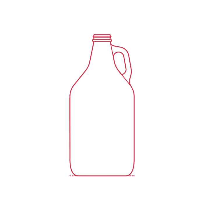 Free Download Vectors, Objects Beverage Containers Beer Bottle 64Oz Growler Line Art Svg Vector