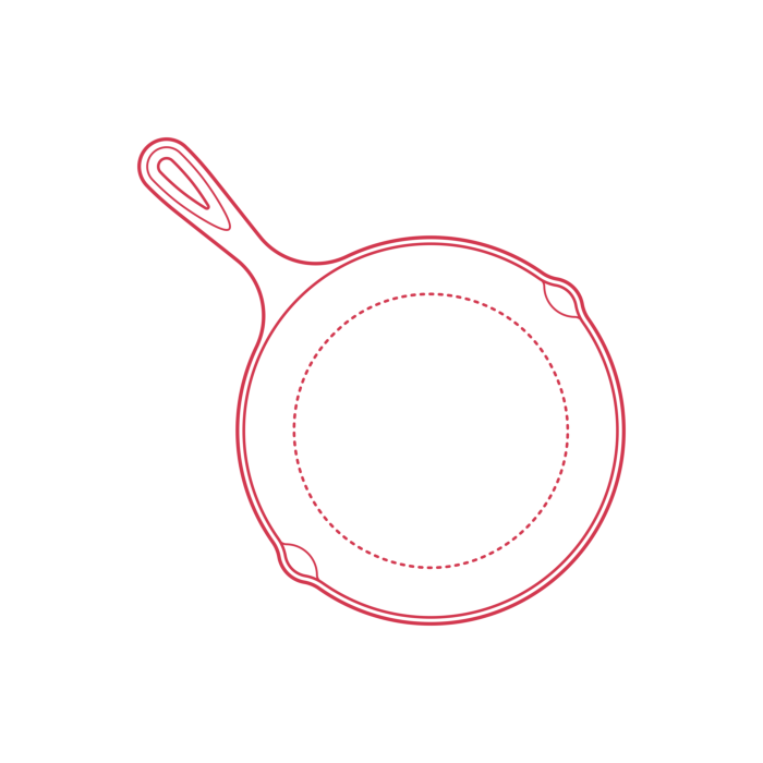 Free Download Vectors, Objects Cooking Pans Cast Iron Skillet 8 Inch Line Tracing Svg Vector