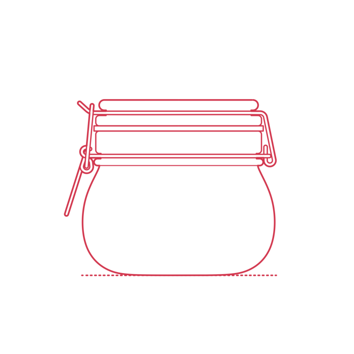 Free Download Vectors, Objects Jars Tins Ikea Korken Jar 17 Oz Line Tracing Svg Vector