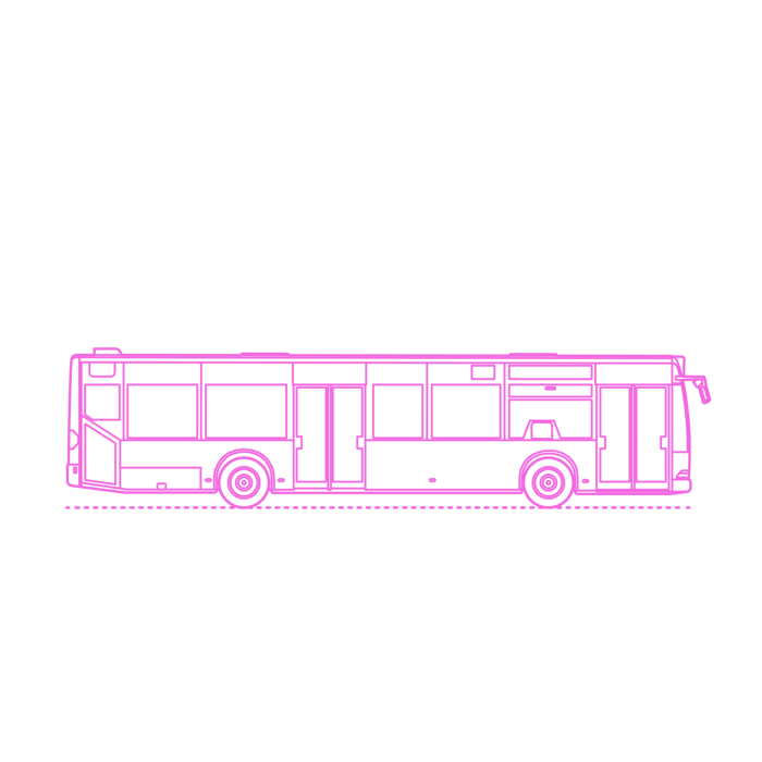 Free Download Vectors, Transport Buses City Transit Bus Line Tracing Svg Vector