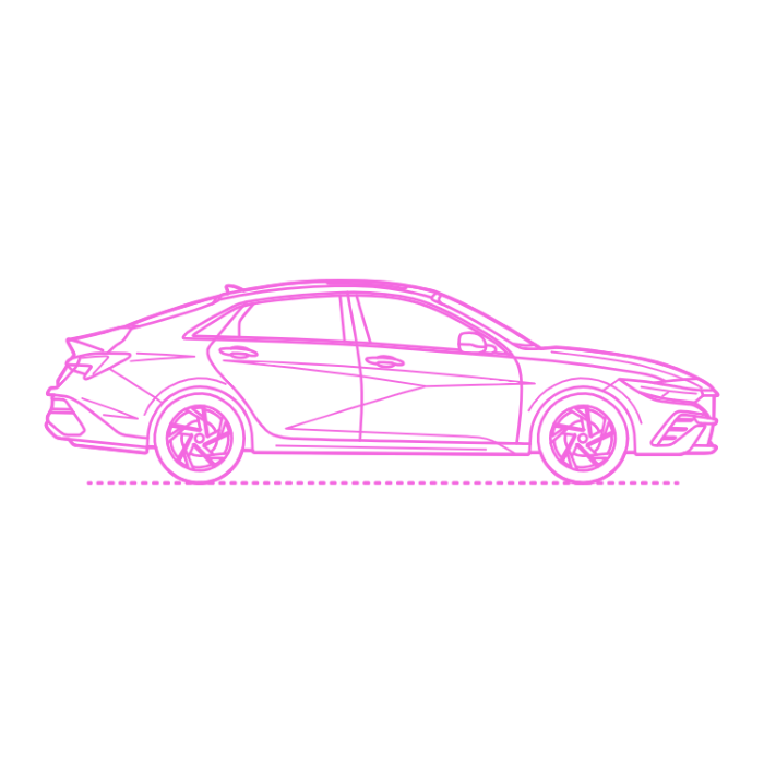Free Download Vectors, Transport Compact Cars Hyundai Elantra Drawing Svg Vector