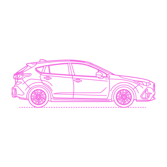 Free Download Vectors, Transport Compact Cars Subaru Impreza Outline Svg Vector