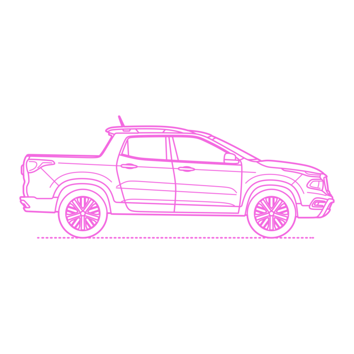 Free Download Vectors, Transport Compact Pickup Trucks Fiat Toro Line Tracing Svg Vector