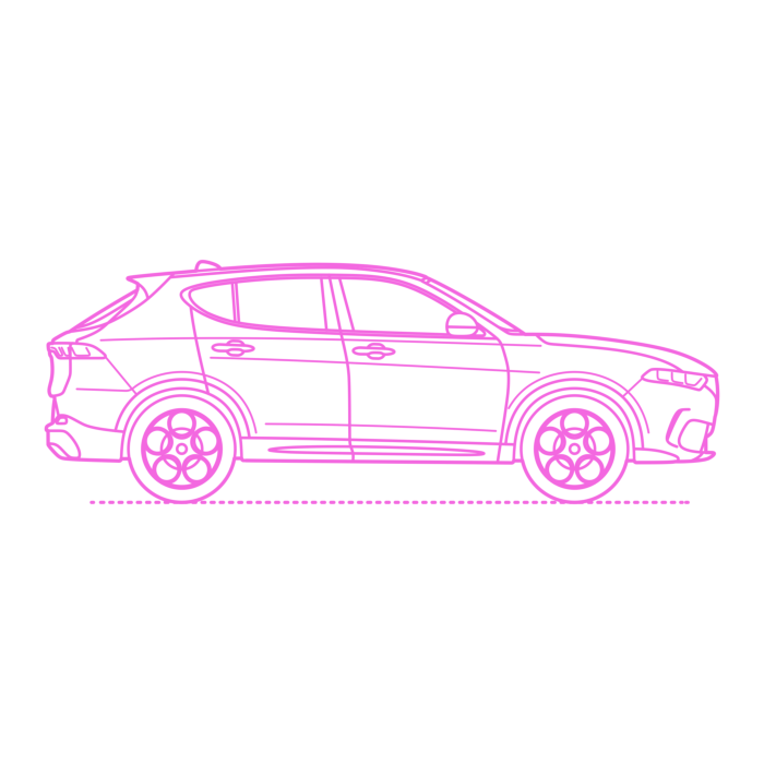 Free Download Vectors, Transport Compact Suvs Alfa Romeo Tonale Outline Svg Vector