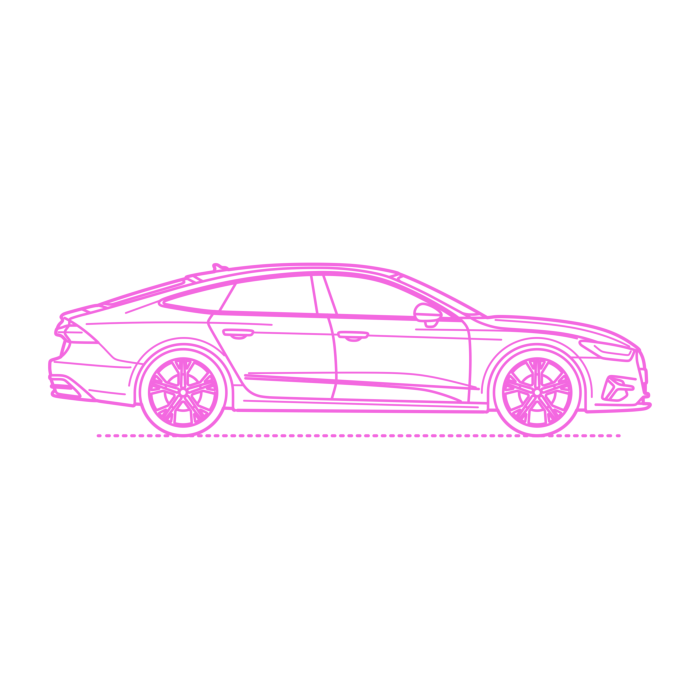 Free Download Vectors, Transport Full Size Cars Audi A7 Line Art Svg Vector