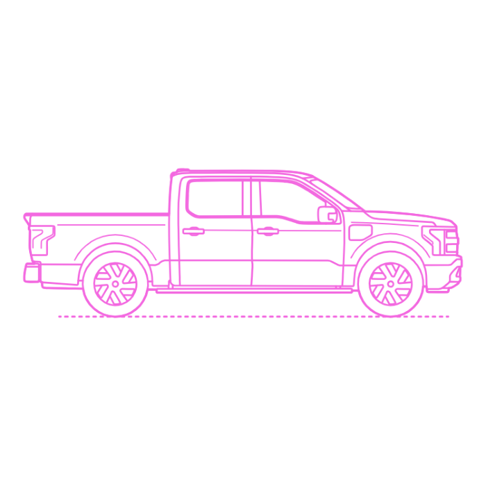 Free Vector Transport Full Size Pickup Trucks Ford F150 Lightning Line Tracing Svg Vector